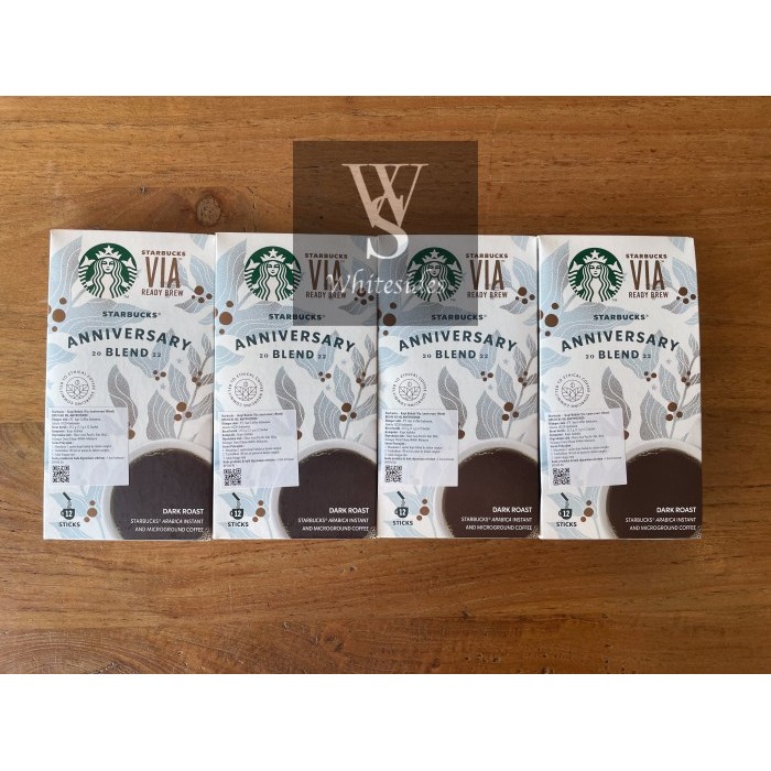 

Via Starbucks Coffee Instant Italian Roast Colombia Pike Place 12Stick