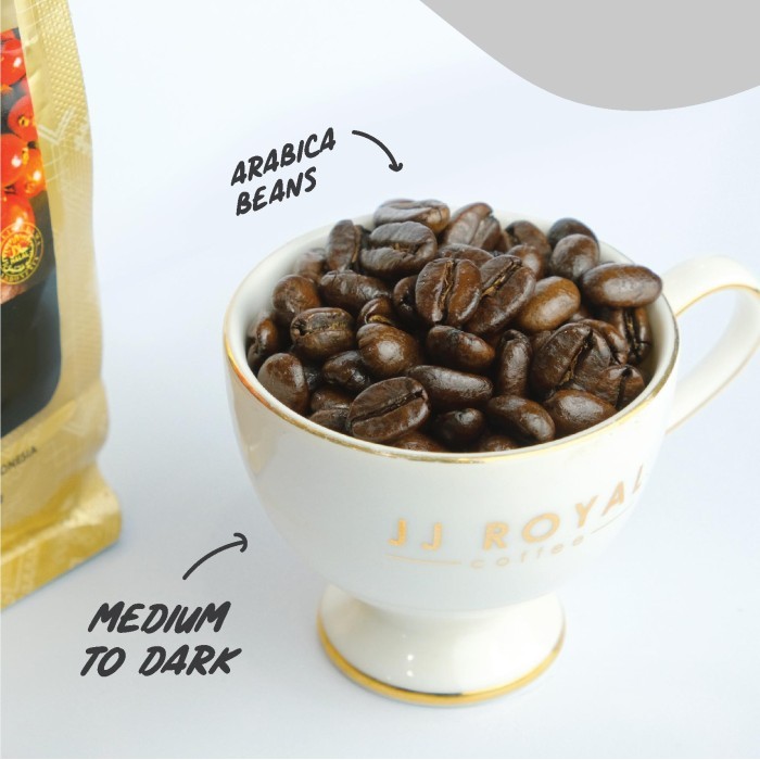 

Jj Royal Coffee Java Estate Arabica Bean (Kopi Biji) Bag 200Gr
