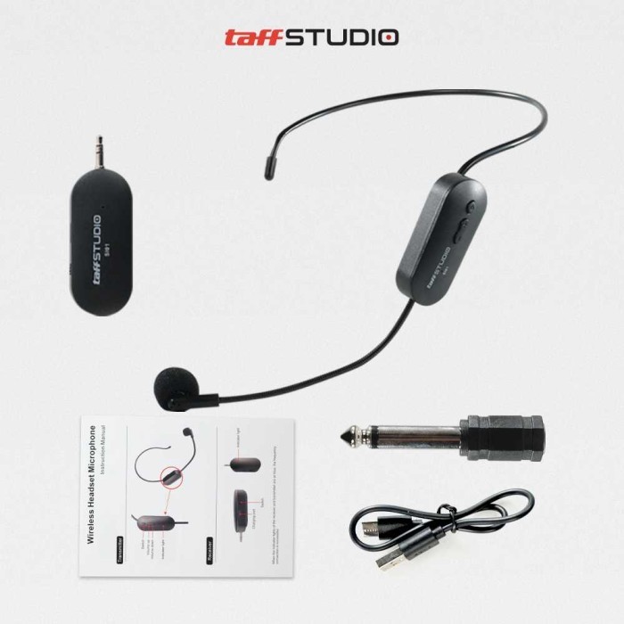 Mic Wireless 2.4G Bluetooth Microphone Bando Call Center Rechargeable