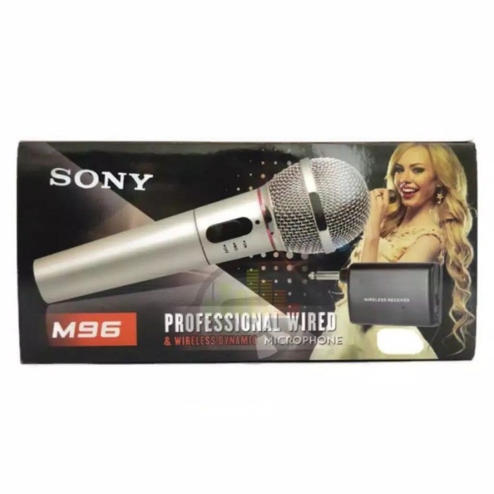 mic sony m-96 bisa wireless dan bisa kabel microphone mikrofon