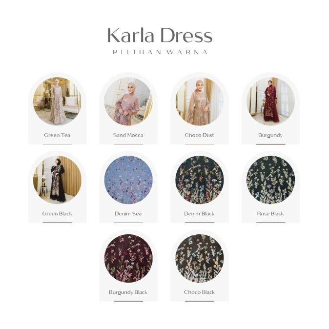 LYF OFFICIAL - KARLA DRESS - A LINE - GAUN - PANJANG - RESEPSI LAMARAN PREWED LEBARAN BUKBER - WANIT