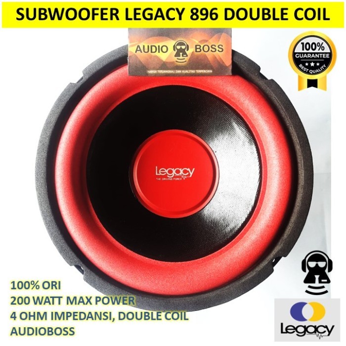 Speaker Subwoofer 8 Inch Legacy 8 Lg 896-2 / Subwoofer 8" Legacy 896