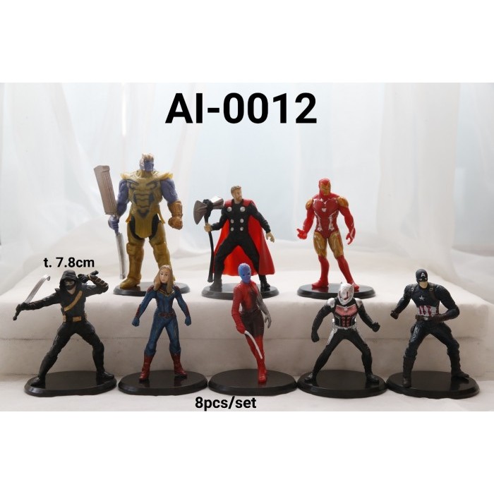

TERBARU AI-0012 MAINAN FIGURINE AVENGER THANOS CAPTAIN KAPTEN MARVEL NEBULA