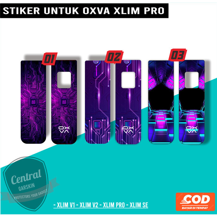 

Terlaris Oxva Xlim Pro Depan Belakang Mainboard 01 Garskin Stiker Custom Case Laminasi Tebal COD