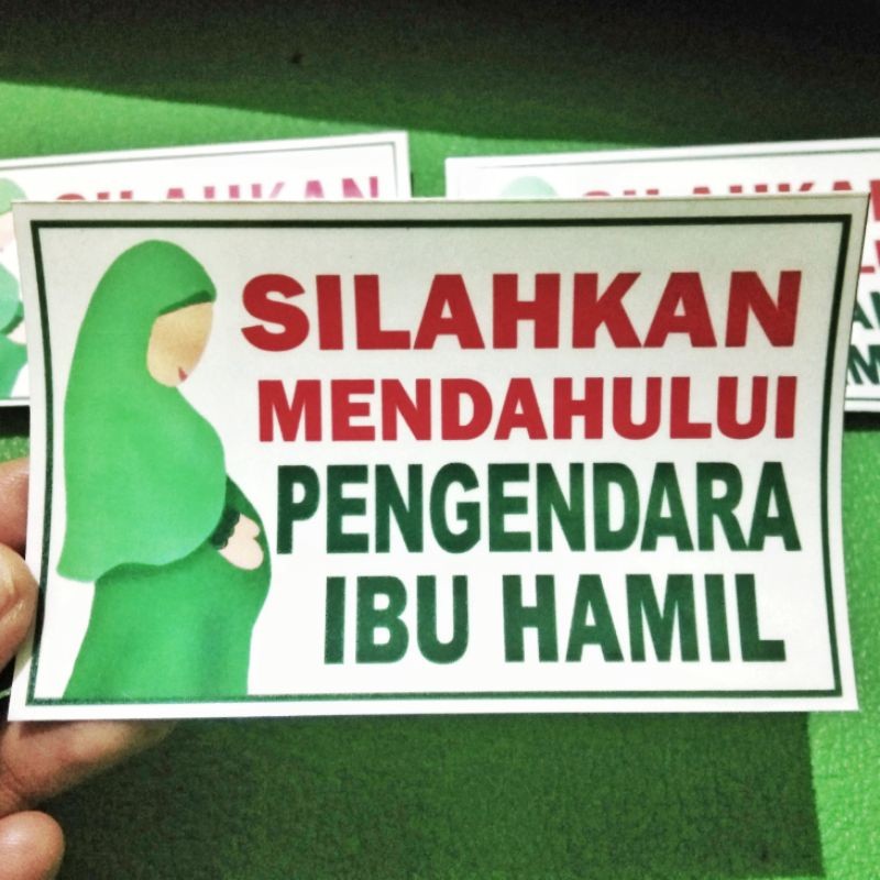 

Terlaris Stiker Ada Ibu Hamil Untuk Di Motor Dan Helm Garskin Custom Case Laminasi Tebal COD