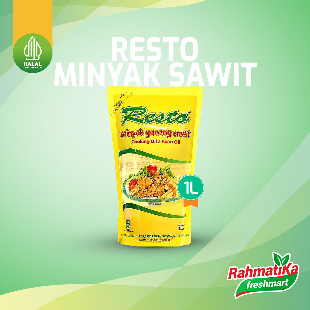 

Resto Minyak Goreng Refill / Minyak Goreng Sawit 1 Liter