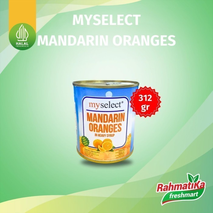 

My Select Mandarin Oranges / Buah Jeruk Mandarin Kaleng 312 gram