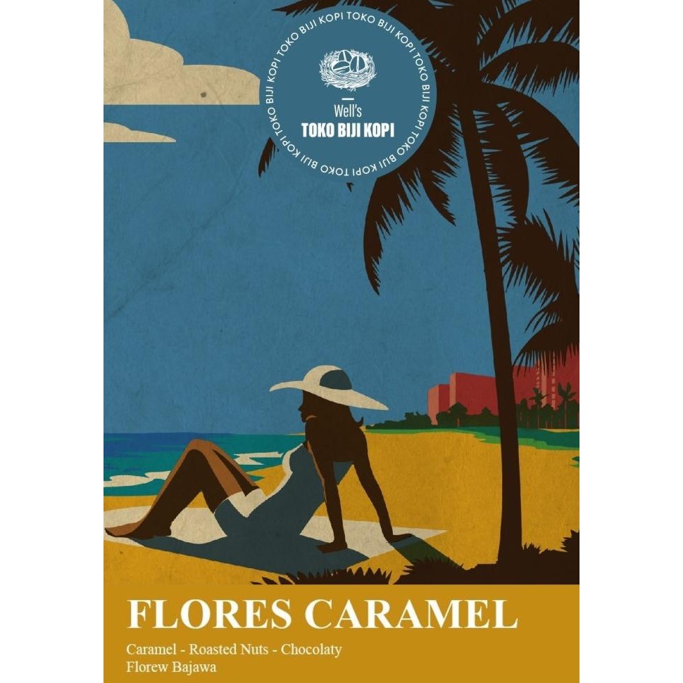 

Biji Kopi Espresso Blend Full Arabika Flores Caramel - 250 Gram