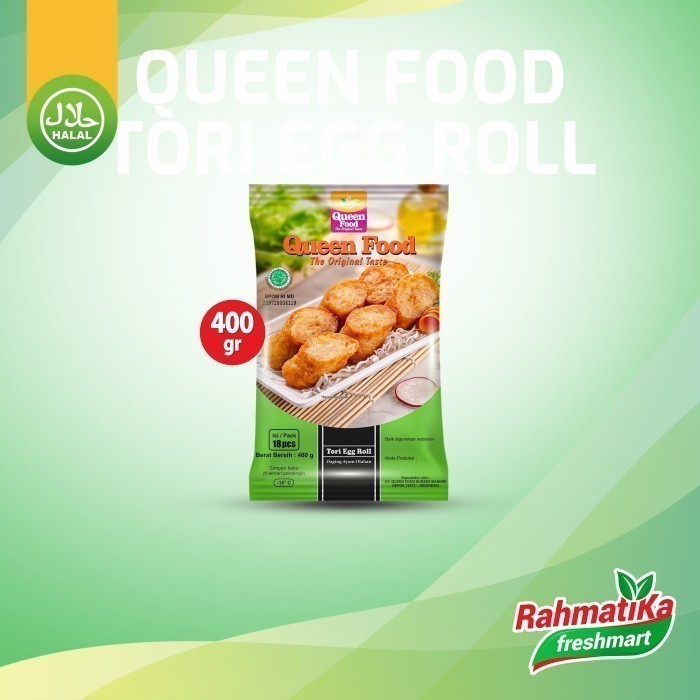 

Queen Food Tori Egg Roll Isi 18 Pcs 400 gram