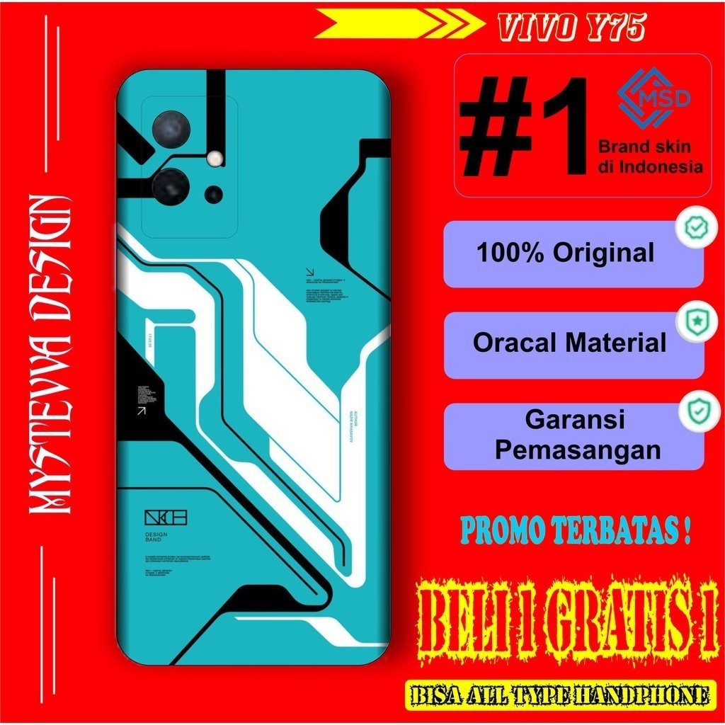 

Terlaris Vivo Y15 Garskin Stiker Custom Case Laminasi Tebal COD