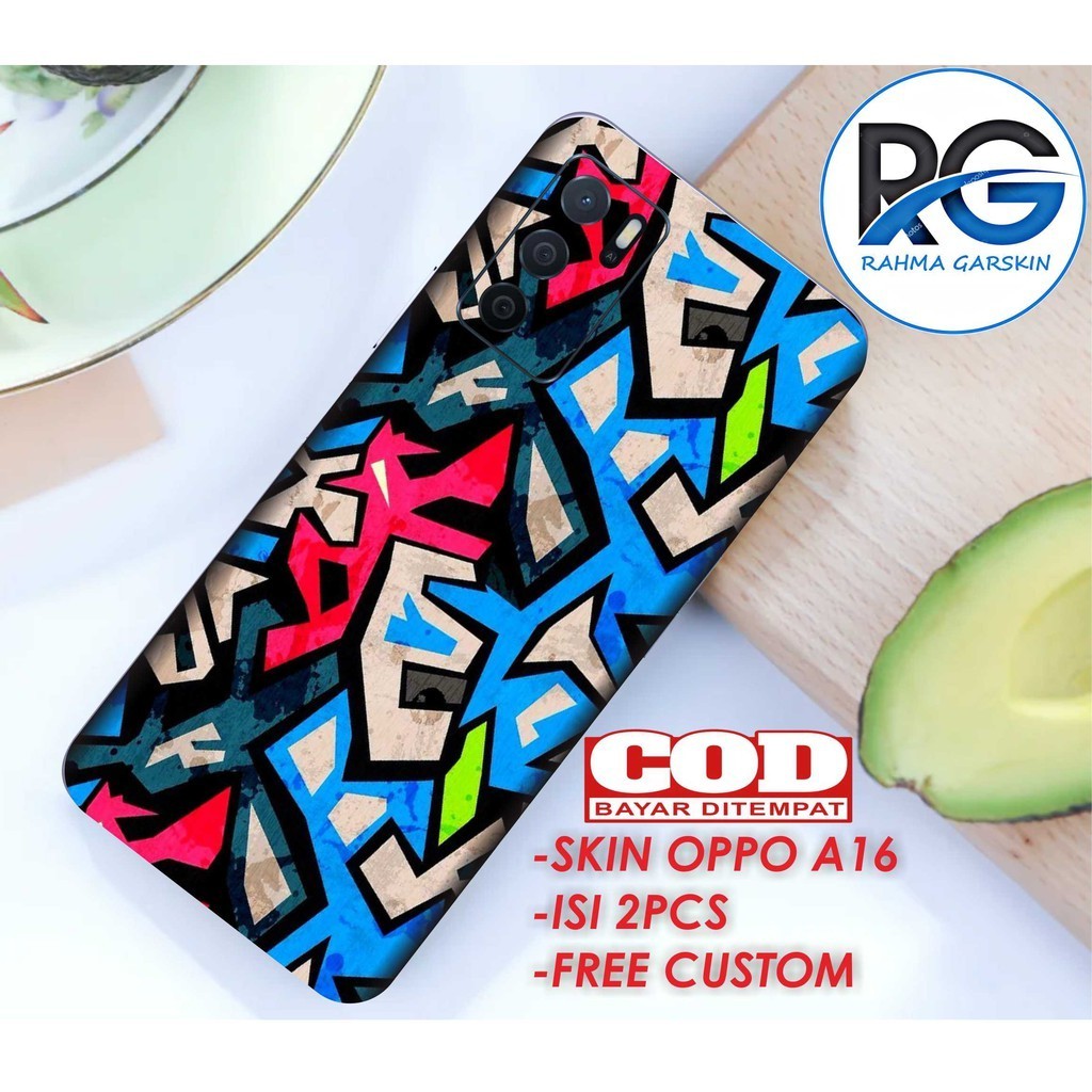 

Terlaris Oppo A16 Garskin Stiker Custom Case Laminasi Tebal COD