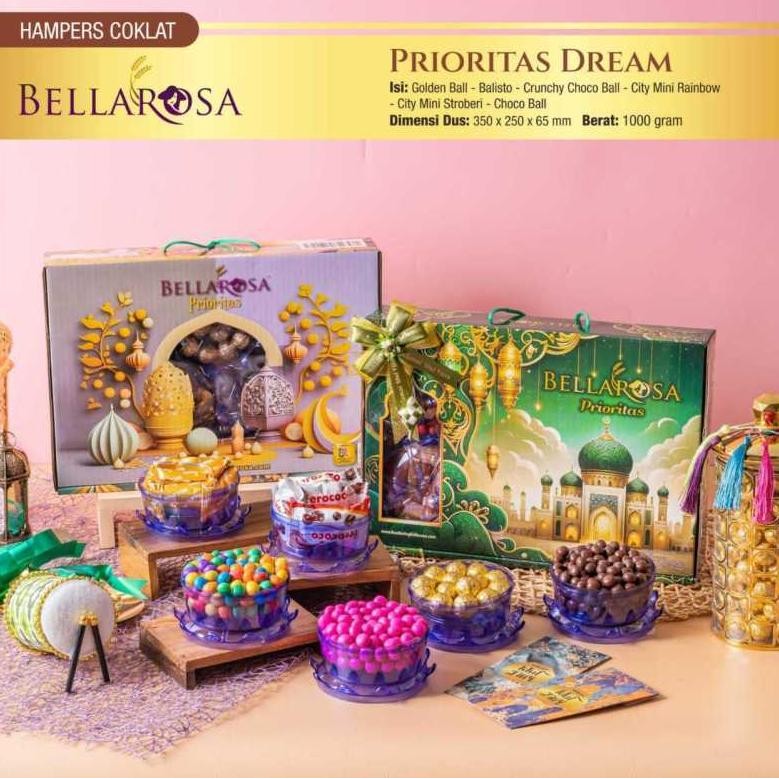 

PROMO PARSEL LEBARAN BELLAROSA PAKET PRIORITAS DREAM KUE COKLAT ISI 6 TOPLES FREE PACKING AMAN