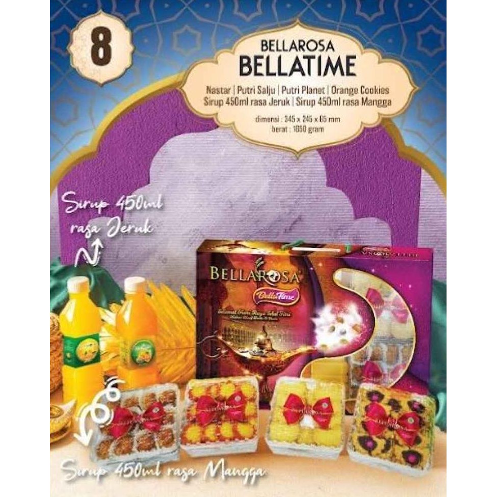 

BELLAROSA BELLATIME KACANG / KUE KERING/ HAMPERS PARCEL KUE LEBARAN