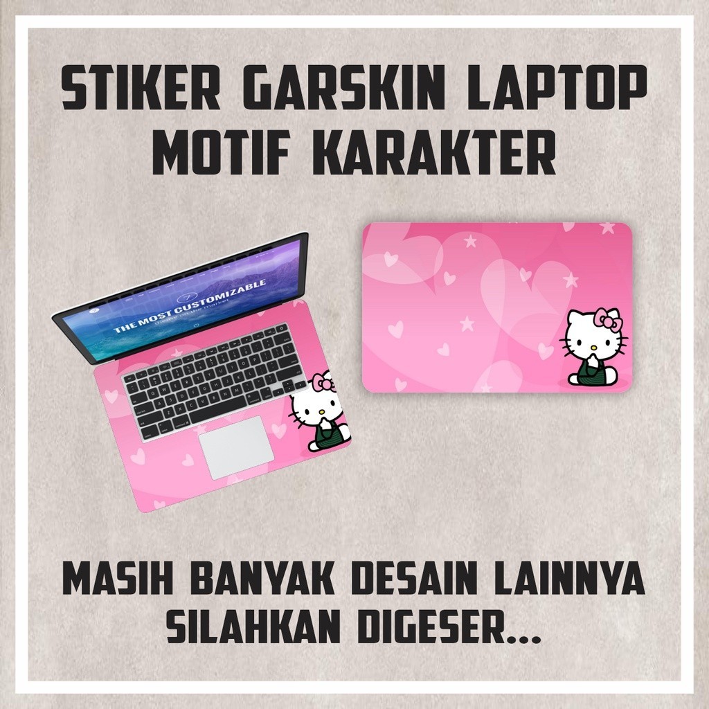 

Terlaris Hello Kitty Spongebob 59 Garskin Stiker Custom Case Laminasi Tebal COD