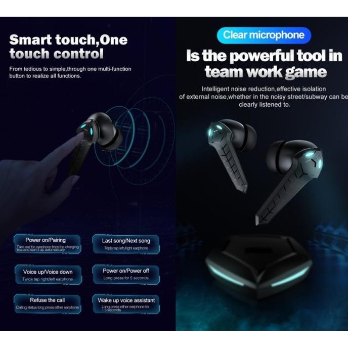 Maxi P36 Tws Earphone Wireless Bluetooth 5.0 Gaming Mode Low Delay