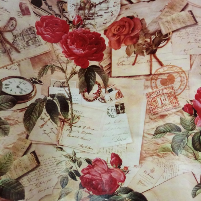 READY STOCK TAPLAK MEJA MAKAN ANTI AIR/TAPLAK MEJA MAKAN METERAN MOTIF BUNGA