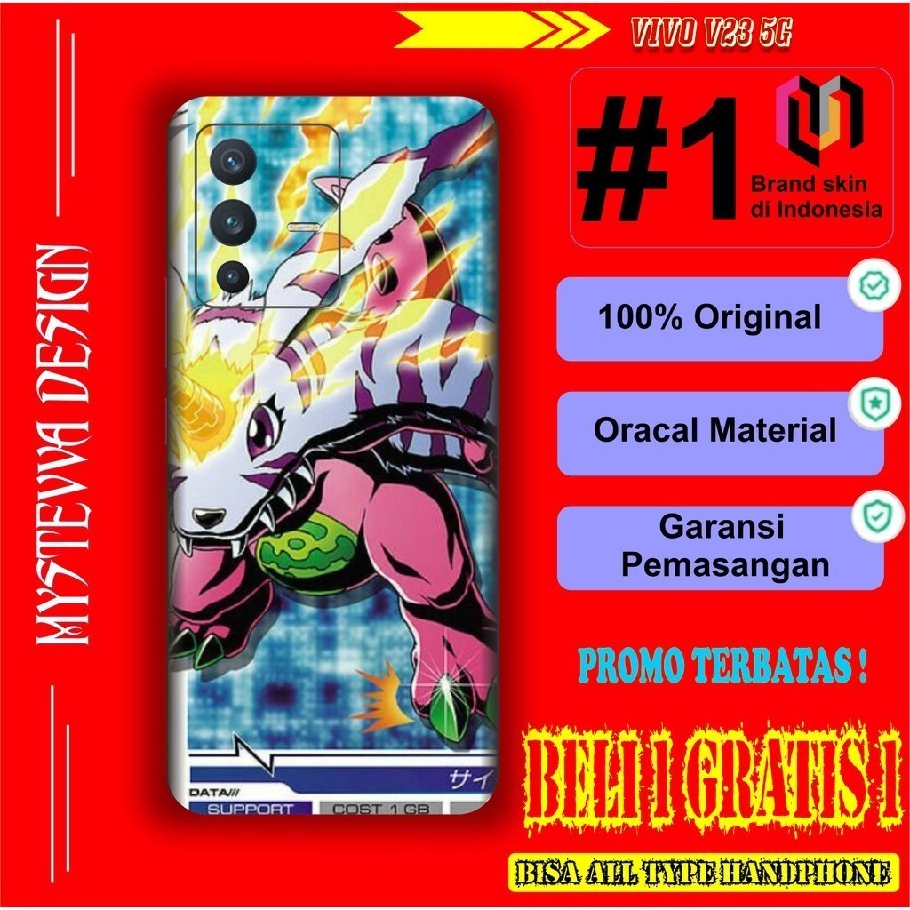 

Terlaris Vivo V23 5G Garskin Stiker Custom Case Laminasi Tebal COD