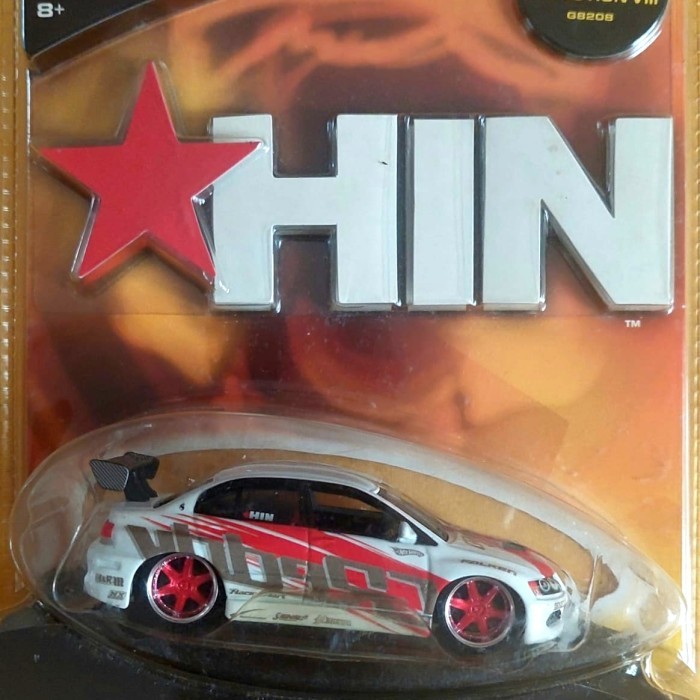 HOT WHEELS HOT IMPORT NIGHTS - MITSUBISHI LANCER EVOLUTION VIII (PUTIH