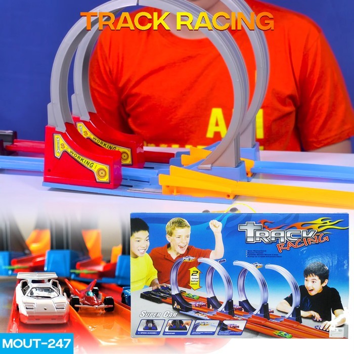 NEW TRACK RACING MAINAN MOBIL BALAP ARENA HOT WHEELS TERMURAH