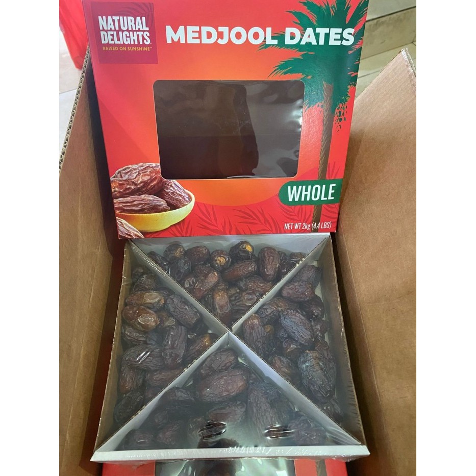 

Kurma Medjol 1 Box Isi 12. Medjol Dates Natural Delight