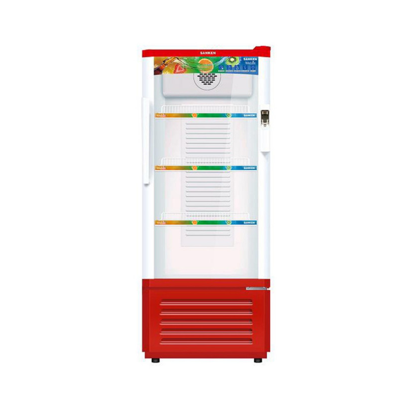 SANKEN SHOWCASE COOLER SRS-189-MR MERAH GARANSI