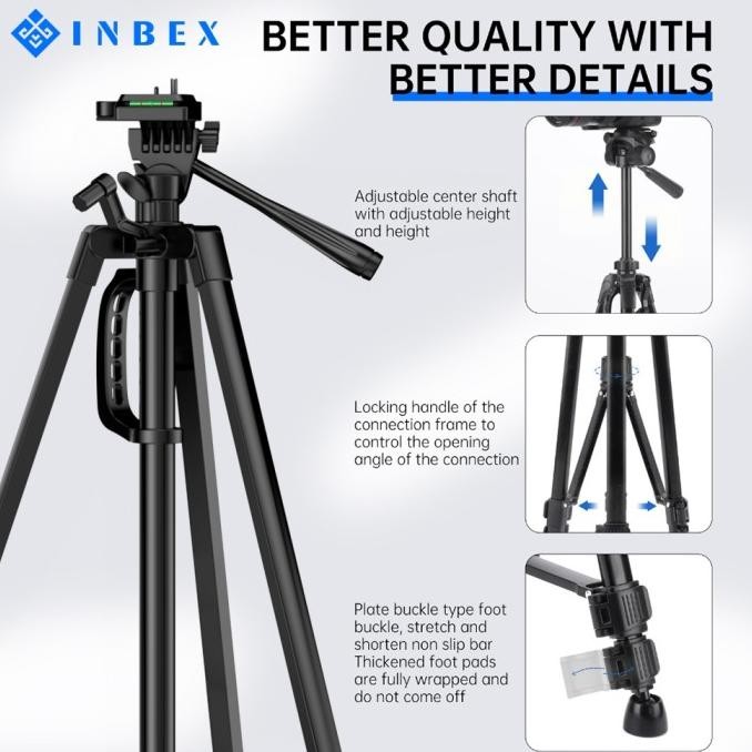 Inbex Tripod Hp Camera Extendable Portable Stabilizer For Dslr Hp Original Dan Terpercaya