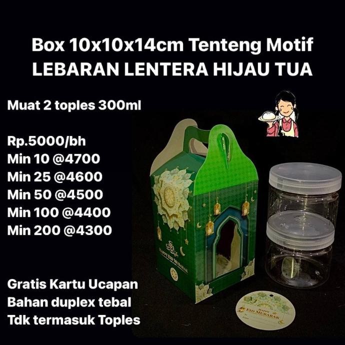 

Box 10X10X14Cm Tenteng Motif Lebaran Muat 1 Toples Tabung 800Ml/600Ml Original Dan Terpercaya