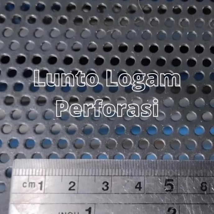 Plat Lubang Besi Perforated 2 mm Lubang 4:5:6:8:10:12 mm 1.2 x 2.4 Mtr