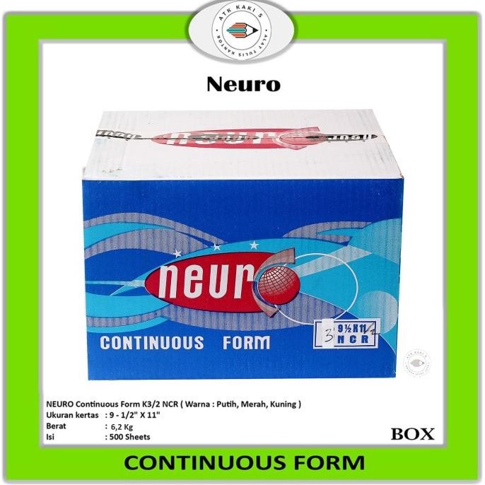 

[GOSEND] CF 91/2 x 11 3 Ply/2 ( K3/2 Neuro ) NCR / Kertas Komputer