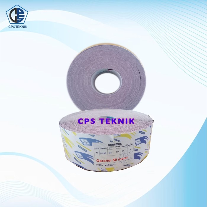 Amplas Bangunan Taiyo Grit #60 Amplas 1 Roll Amplas Meteran