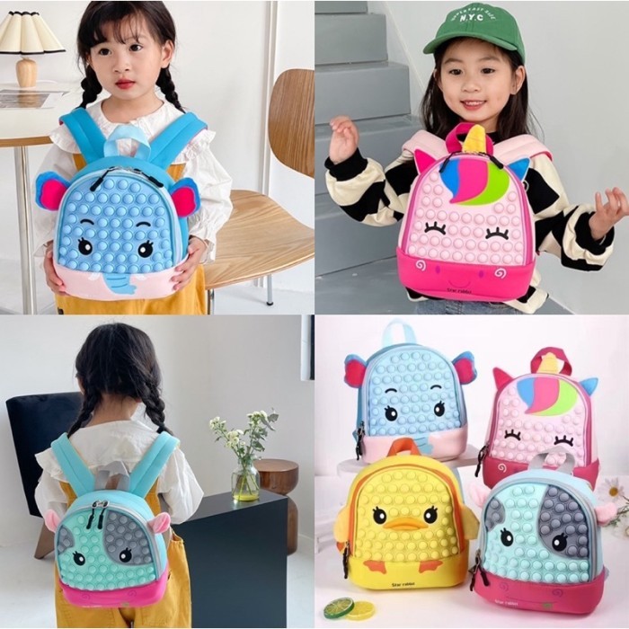 Tas pop it anak tas ransel anak pop it tas anak sekolah