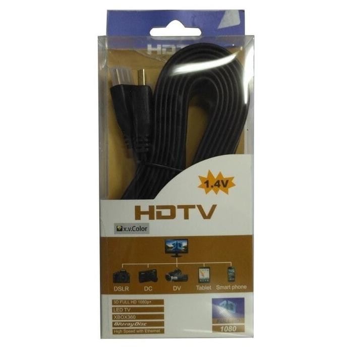 

Ready KABEL HDMI FLAT 3M PANJANG 3 METER MURAH BAGUS TO VERSI 1.4 KE LCD TV