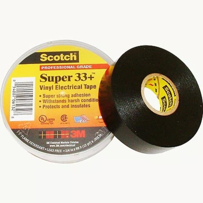 

Ready Scotch 3M 33+ Electrical Tape 3M 33+ Isolasi 3M 33+ Lakban 3M 33+Hitam