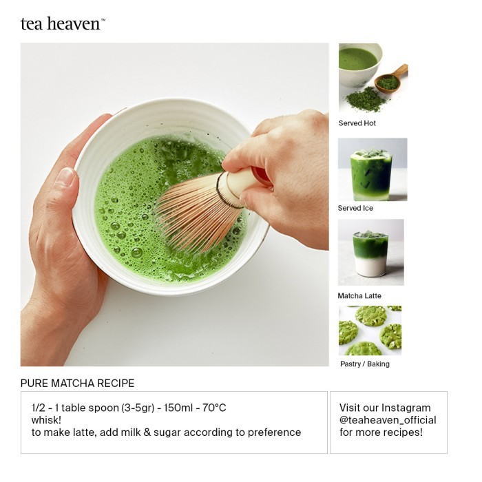 

Tea Heaven Pure Japanese Matcha Powder 100Gr