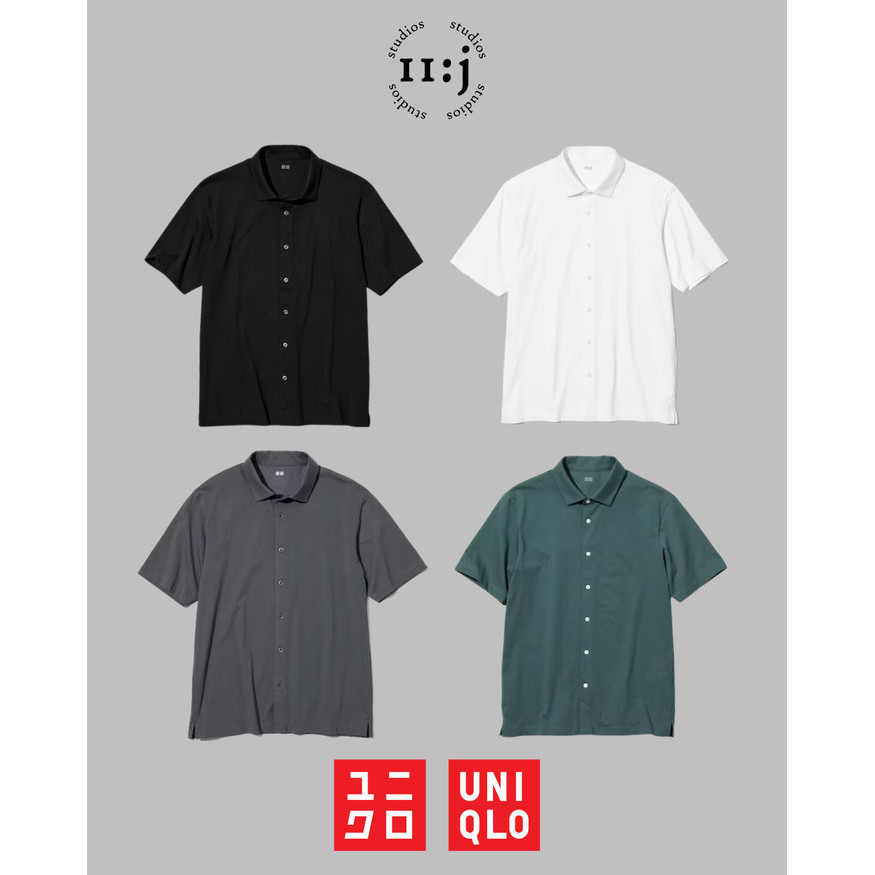 Terbaru Kemeja Uniqlo Airism Short Sleeve Polo Shirt Original Asli Best Seller