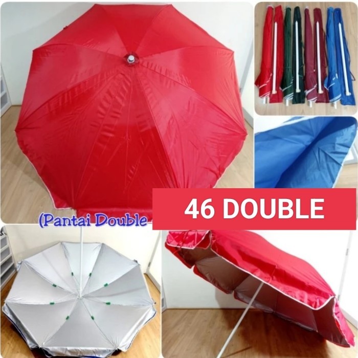 Promo-Payung Tenda Double Layer/Payung Jualan/Payung Pantai Double