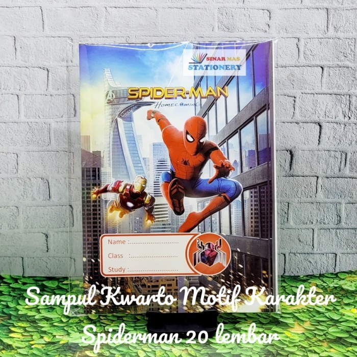 

LIMITED EDITION SAMPUL BUKU TULIS KWARTO MOTIF GAMBAR KARAKTER SPIDERMAN (20 LEMBAR) KODE 1368