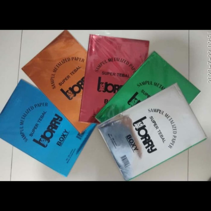 

MURAH 20 LEMBAR MAXI BOXY CAMPUS SAMPUL METALIK KILAP EMAS GOLD KODE 107