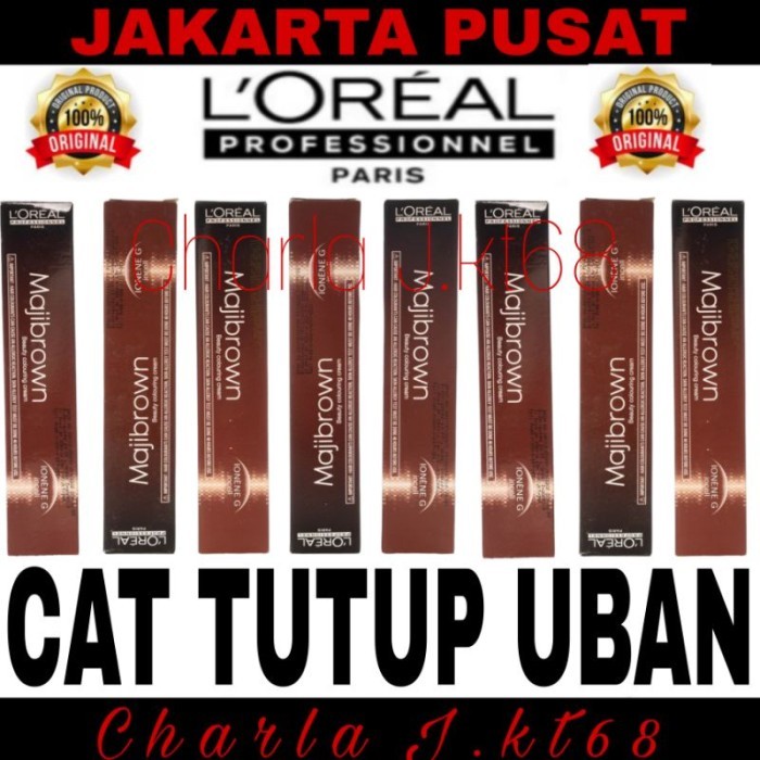 Pewarna rambut / cat rambut loreal majibrown