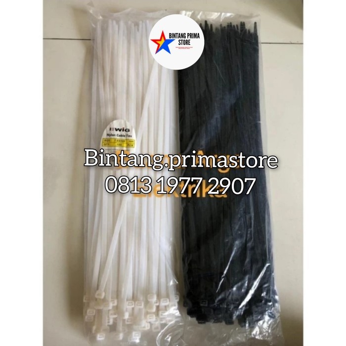 

Kabel Ties / Kabel Tis Uk. 50cm Tebal 7.6mm Warna Hitam / Putih EWIG