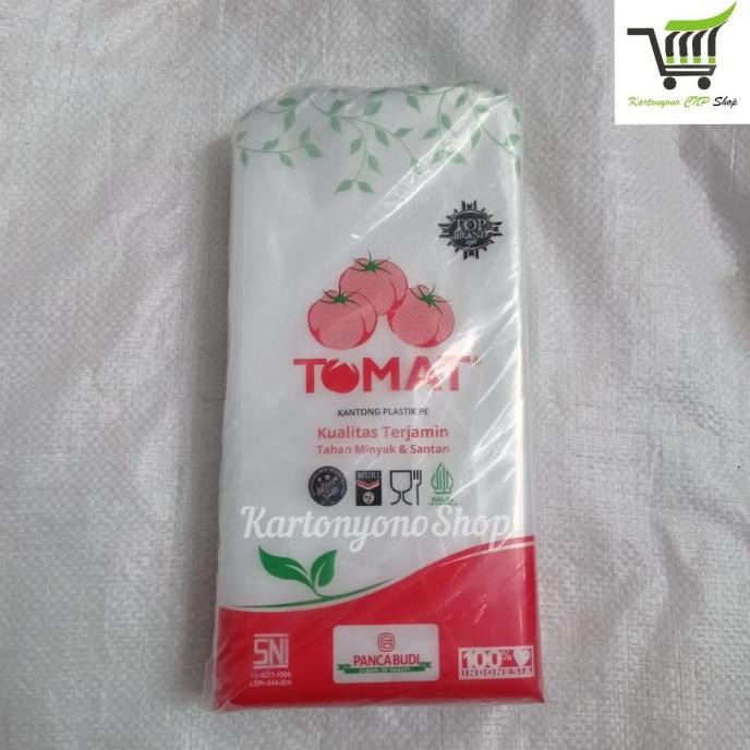 Promo Plastik PE Merk Tomat 12 x 25 Plastik Ukuran 1/2 Per 10kg COD