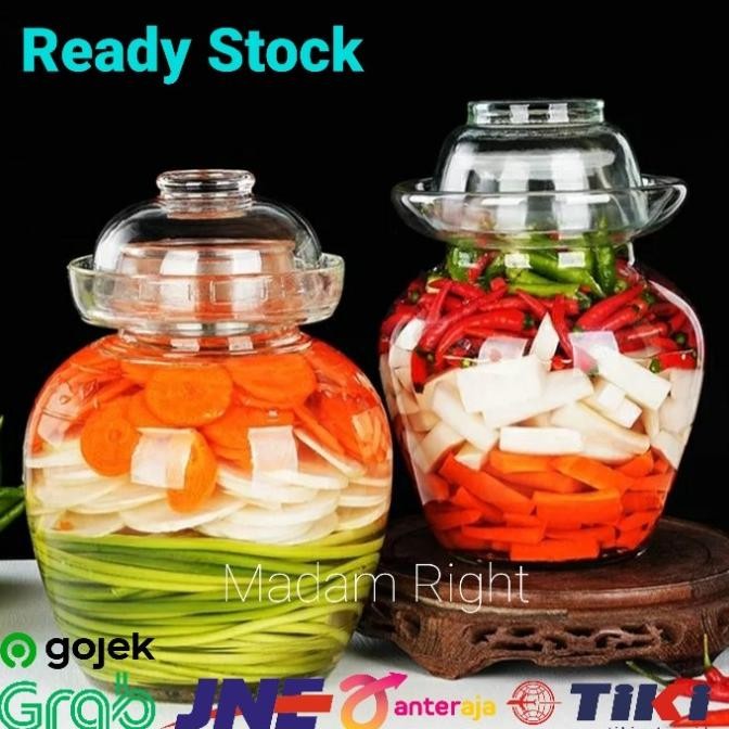 

Promo Kimchi jar 2.5 liter/ Toples Asinan/ Toples Wine Anggur READY STOCK COD