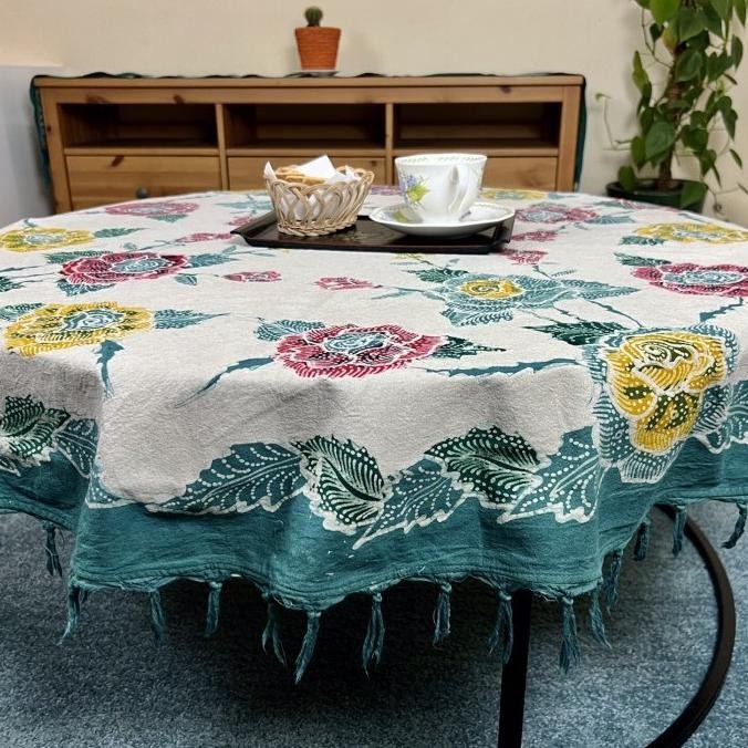 Sale Taplak Meja Bundar Batik Tulis Diameter 120Cm