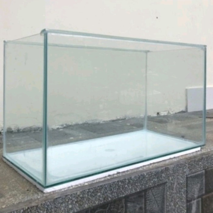 aquarium kaca polos bening 100cm / 1meter