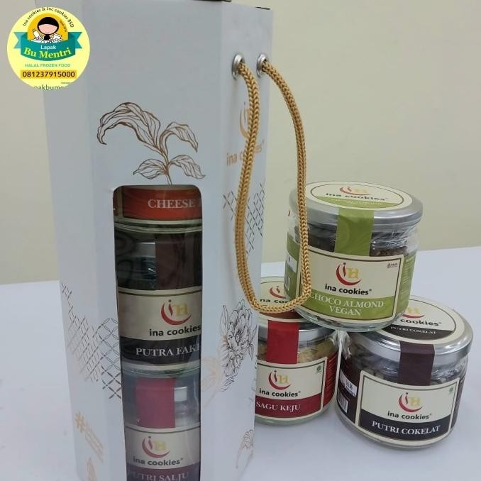 

Terlaris, Hampers Lebaran Ina Cookies Jar Isi 3