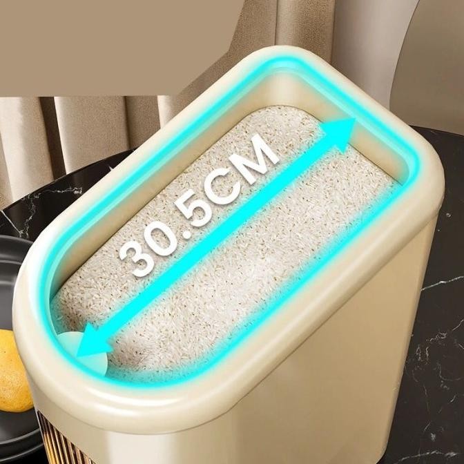 Grosir Tempat Beras Slim Tempat Beras Aesthetic Wadah Penyimpanan Beras 5 Kg & 10 Kg