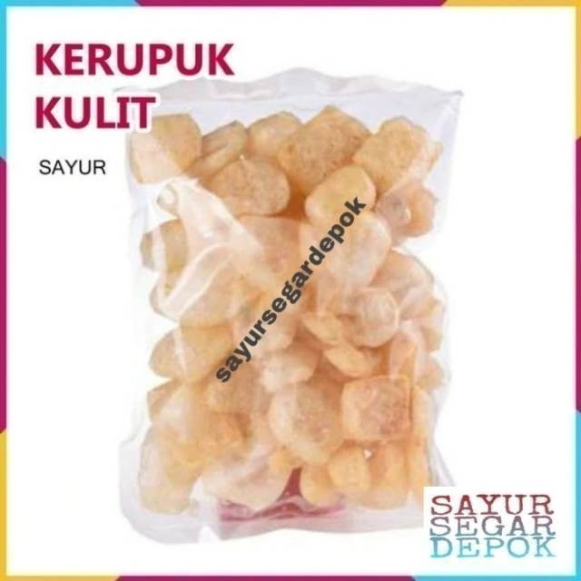 

Kerupuk kulit 50 gram / sayur segar depok