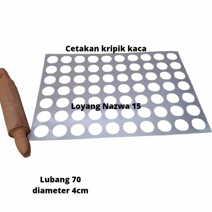 

STOK TERBATAS cetakan kripik kaca/cetakan opak gratis rolpin kayu