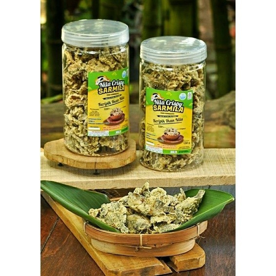 

OBRAL Nila Crispy/Keripik ikan nila Sarmila Kemasan Toples