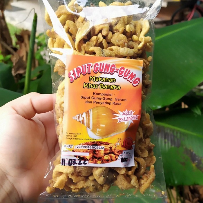 

TERLENGKAP Siput Gunggung Asli Bangka 100gram keripik oleh oleh snack makanan